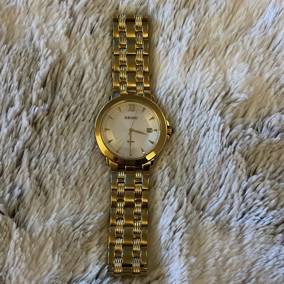 Seiko Gold Date Men’s Watch - Picture 2 of 11